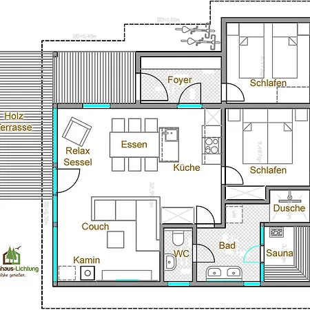 4 Personen Mit Sauna F2h3 Ferienhaus